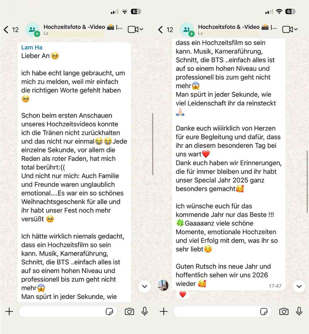 Lam Ha testimonial